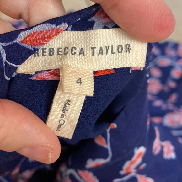 Nwot Rebecca Taylor Silk Kyoto Floral Dress - Picture 11 of 12